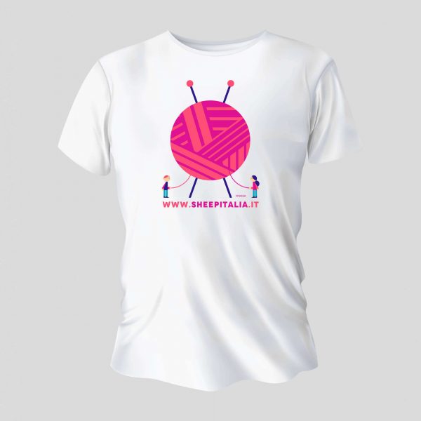 T-Shirt GOMITOLO CHE UNISCE disegnata da Francesco Poroli