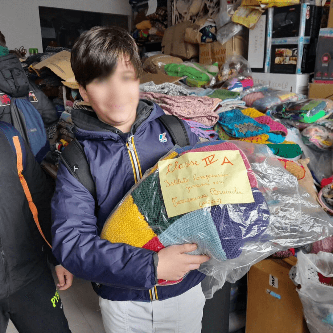 foto scuole - visita in sede - portate le vostre coperte!